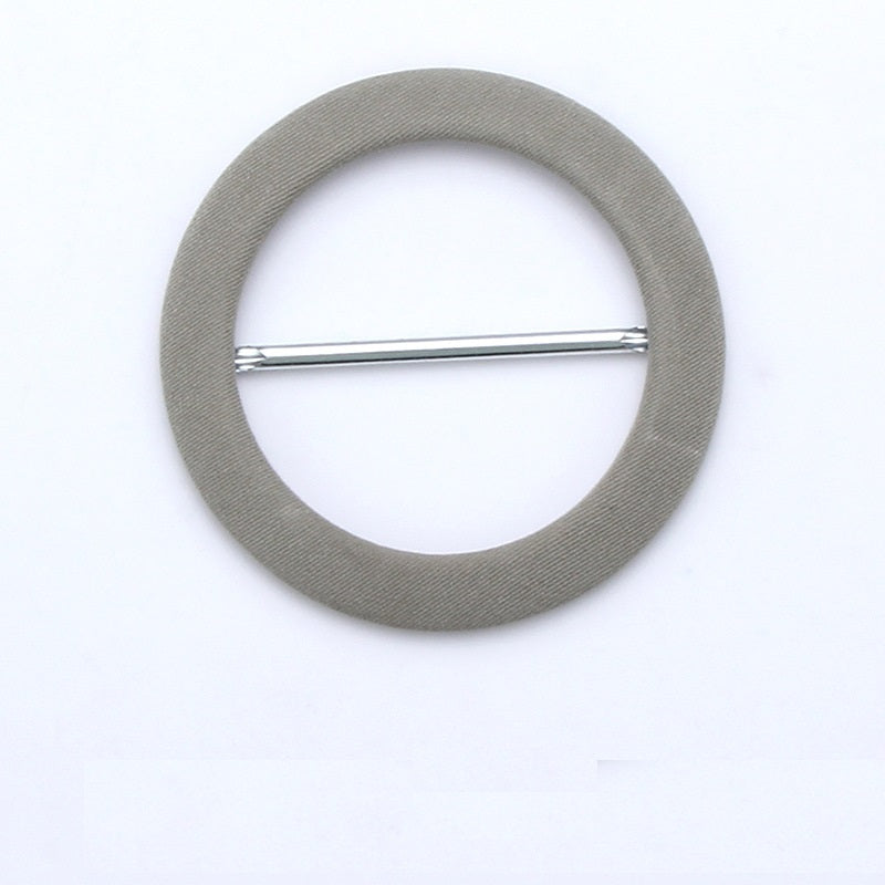 Round Fabric Covered Metal D-Ring Buckles Belt Adjustment 8pcs - Lots of Buttons