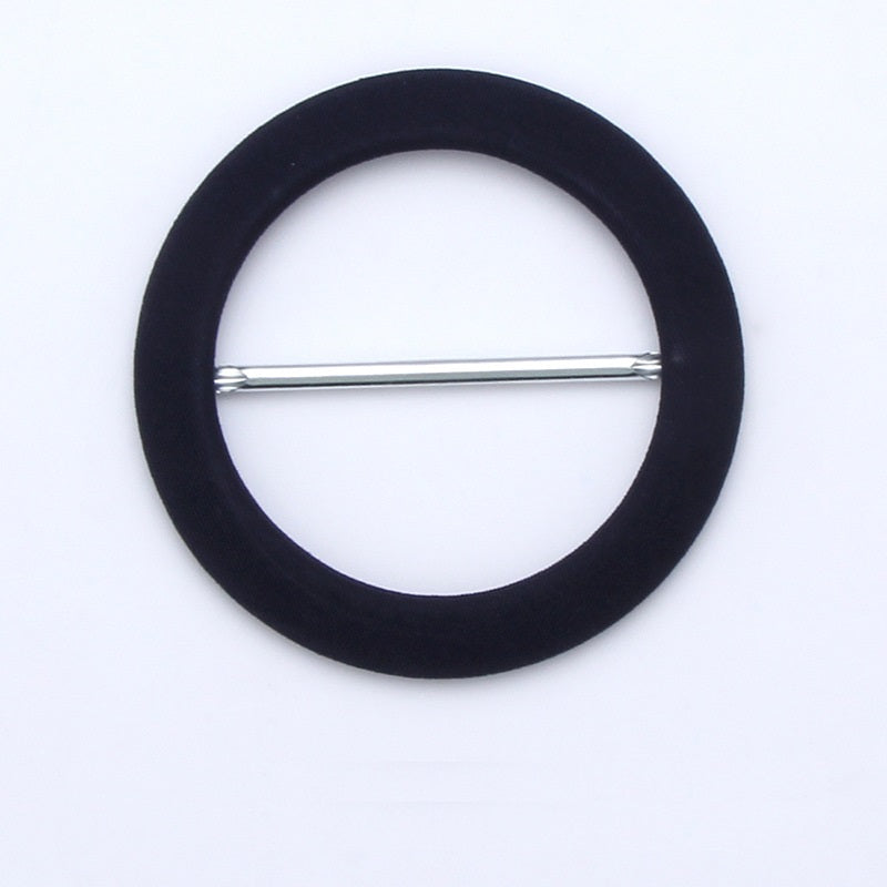 Round Fabric Covered Metal D-Ring Buckles Belt Adjustment 8pcs - Lots of Buttons
