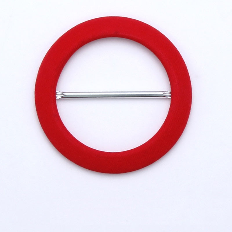 Round Fabric Covered Metal D-Ring Buckles Belt Adjustment 8pcs - Lots of Buttons