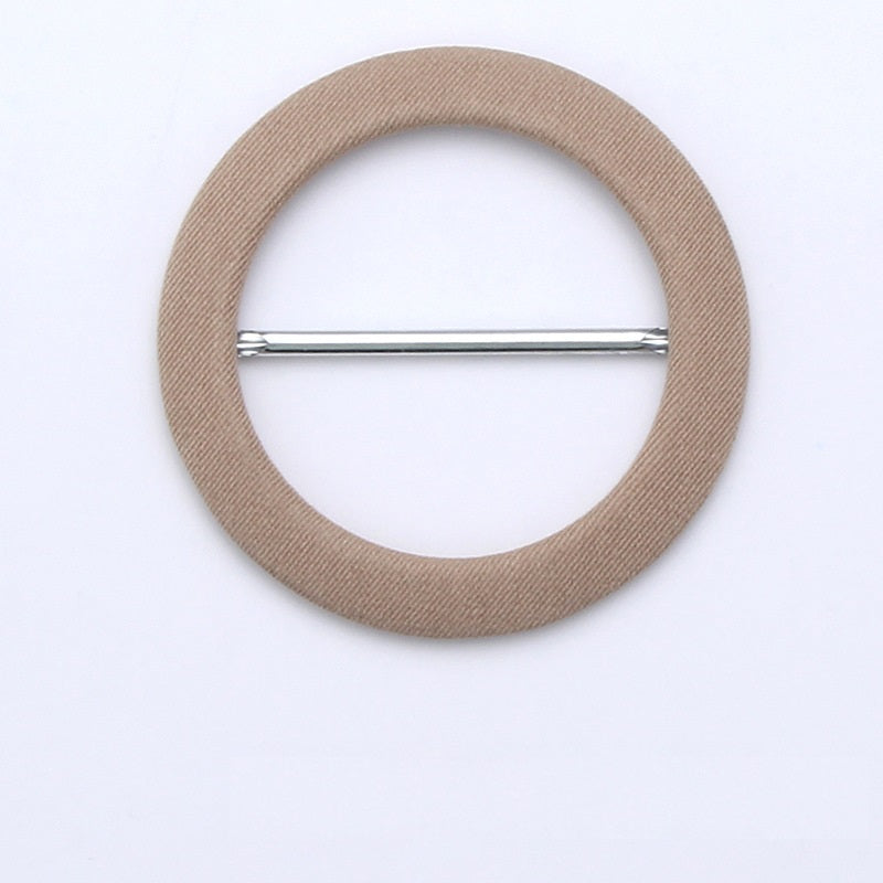 Round Fabric Covered Metal D-Ring Buckles Belt Adjustment 8pcs - Lots of Buttons