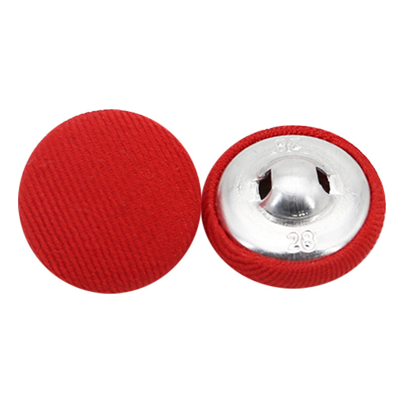 Colorful Round Fabric Covered Shank Buttons,20pcs - Lots of Buttons