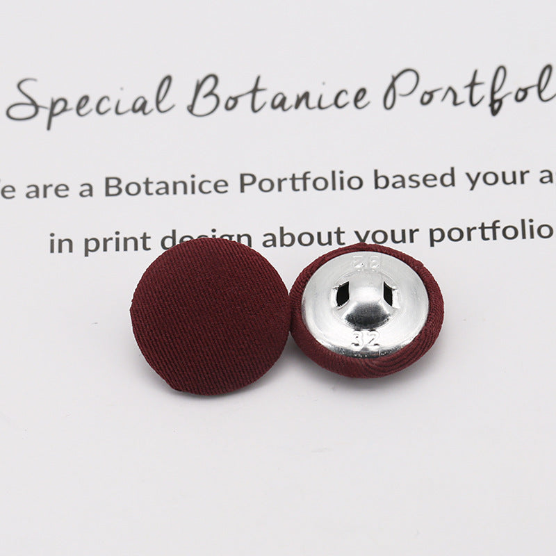 Colorful Round Fabric Covered Shank Buttons,20pcs - Lots of Buttons