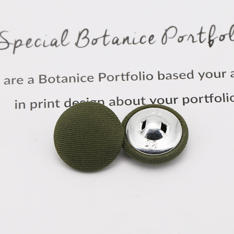 Colorful Round Fabric Covered Shank Buttons,20pcs - Lots of Buttons