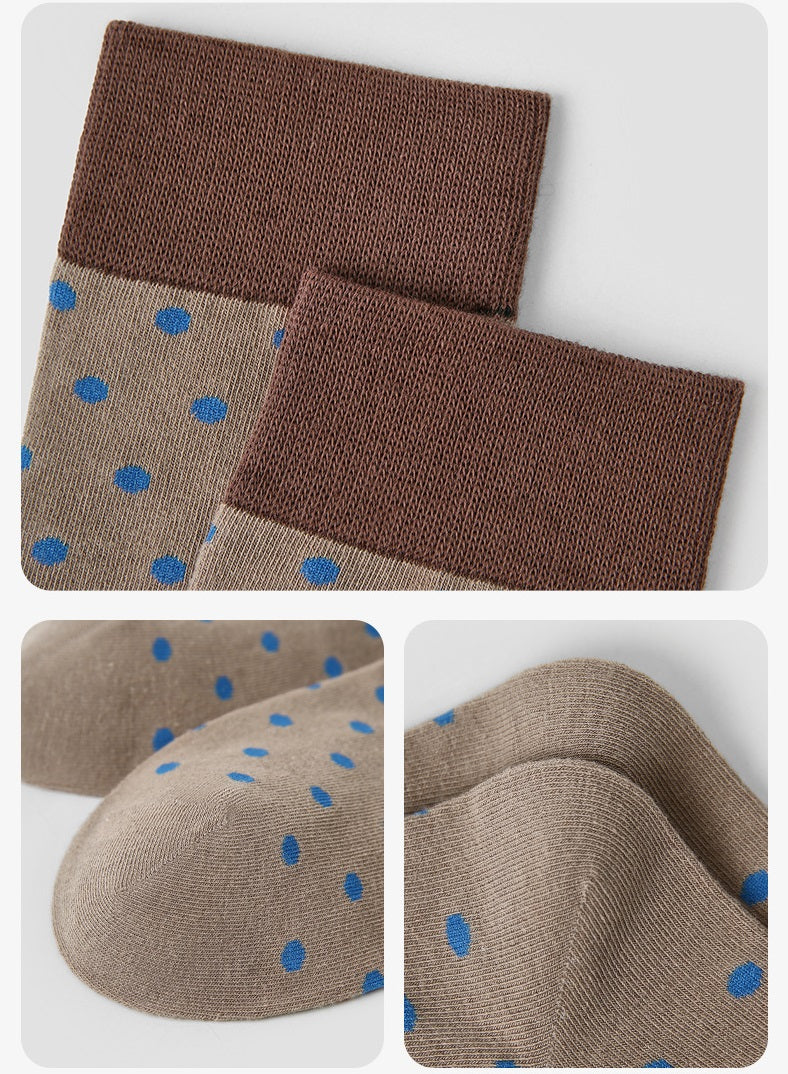 Color-Block Stripe & Polka Dot Princess Socks for Women 3 Pack