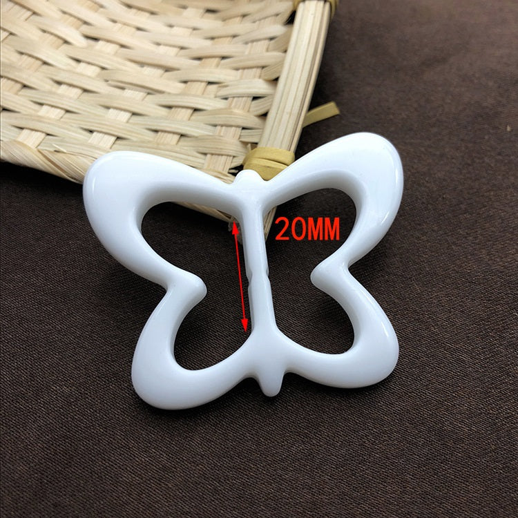 20mm Butterfly Shape Scarf Knot Button 20pcs