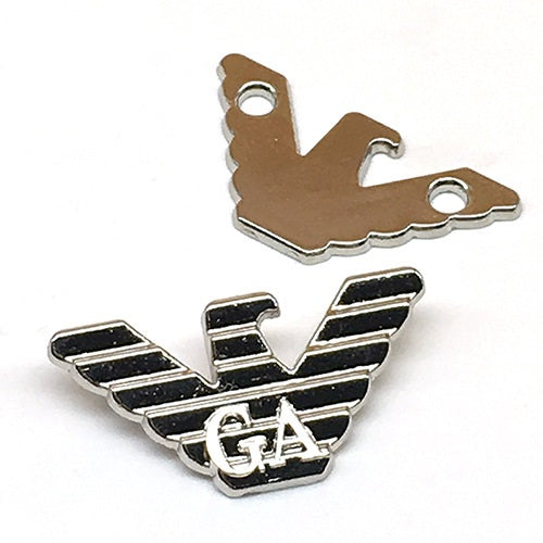 16x30mm Gunmetal Bronze Adler Metall Pant Tag 10 Stück