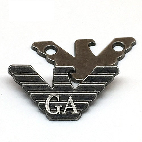 16x30mm Gunmetal Bronze Adler Metall Pant Tag 10 Stück