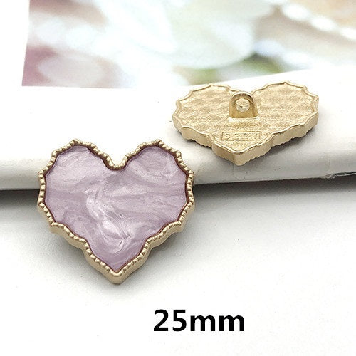 Botões Redondos de Metal com Pérola e Strass de 25mm para Sweaters 12PCS