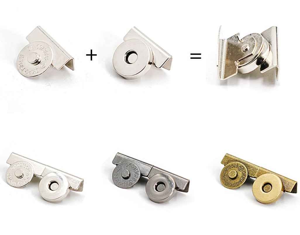 17mm Heavy-Duty Magnetic Clasp with Clip Extra Thick Closure 10pcs