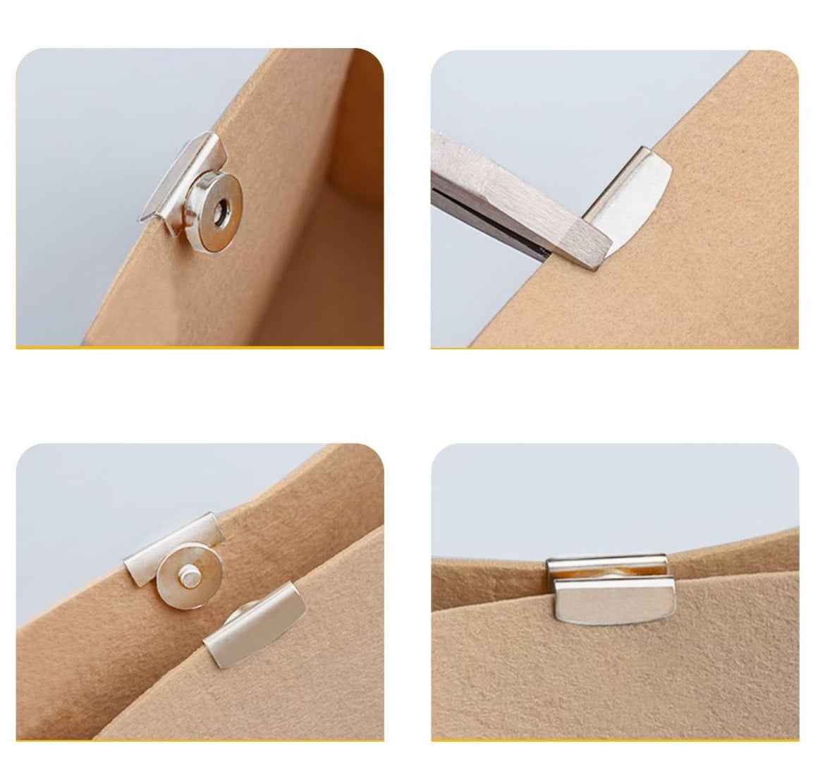 17mm Heavy-Duty Magnetic Clasp with Clip Extra Thick Closure 10pcs