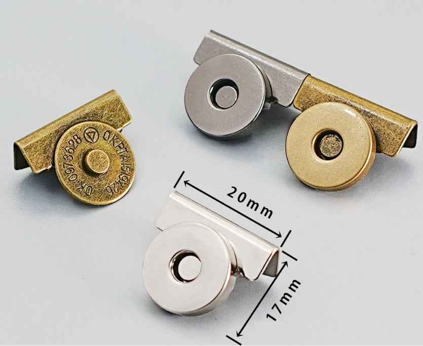 17mm Heavy-Duty Magnetic Clasp with Clip Extra Thick Closure 10pcs