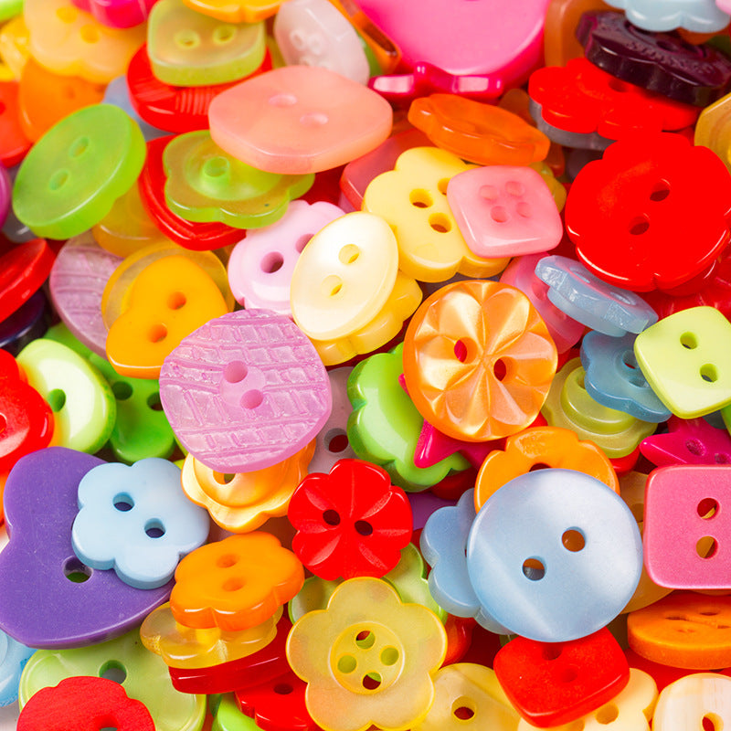 Paquete de Botella de 400 Piezas de Botones de Manualidades de Colores de Caramelo
