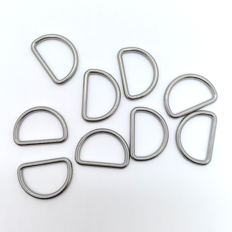 2.5CM Inner Diameter Seamless Zinc Alloy D-Ring Buckle 30pcs