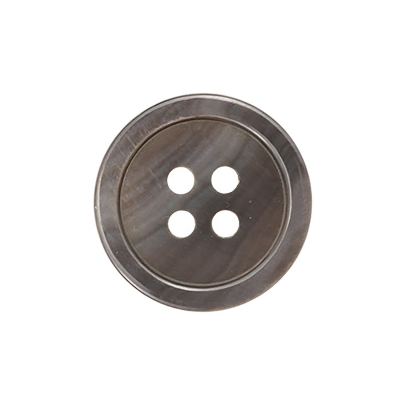 Pear and Black Butterfly Shell Flat Buttons 10 Pack - Lots of Buttons