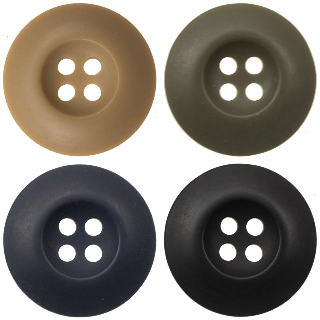 Double-Sided Resin Buttons for Corduroy Jackets 50 Pack - Lots of Buttons