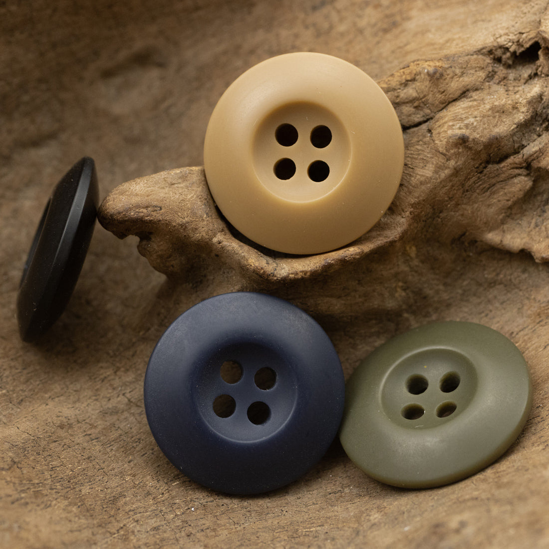 Double-Sided Resin Buttons for Corduroy Jackets 50 Pack - Lots of Buttons