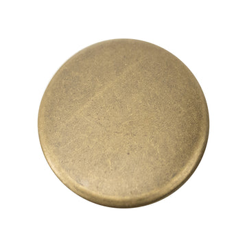 Round Vintage Shiny Metal Hollow Shank Buttons,20 Pack - Lots of Buttons