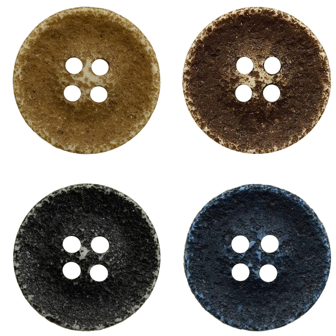 Distressed Textured Resin Buttons 50pcs 