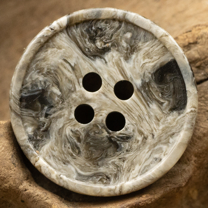 Vintage Resin Buttons Imitation Marble Texture,20 Pack 