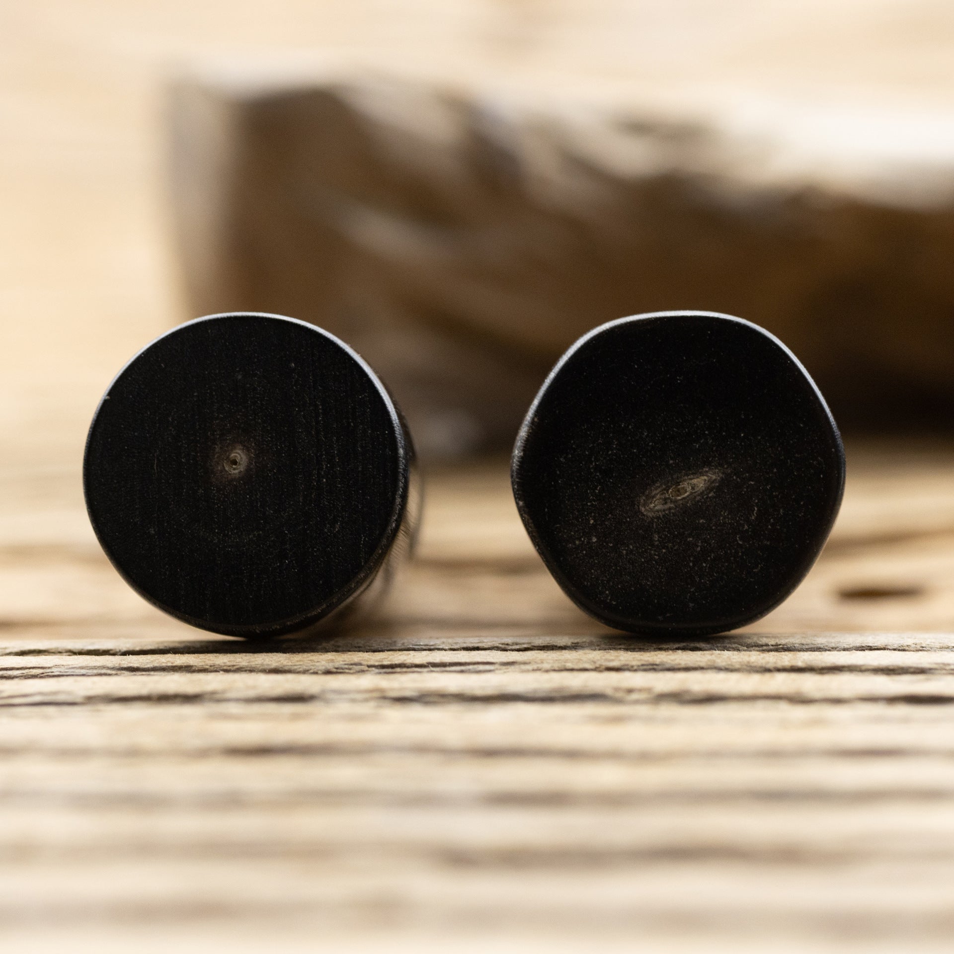 Black Natural Real Horn Toggle Buttons,5pcs - Lots of Buttons