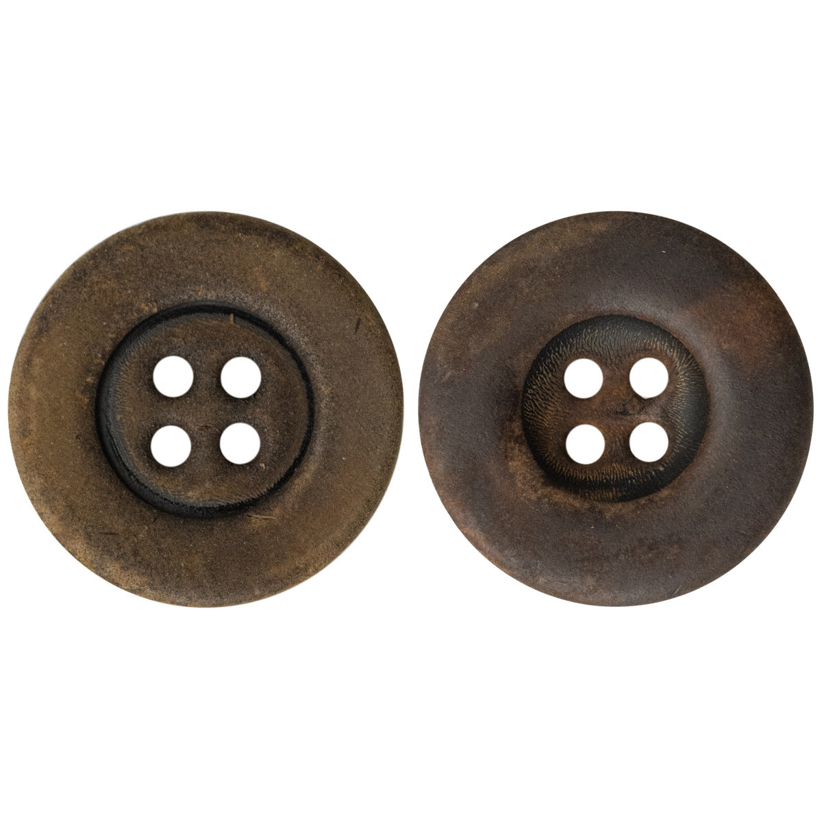 Antiqued Burnt Yellowish Real Horn Buttons 10 Pack - Lots of Buttons