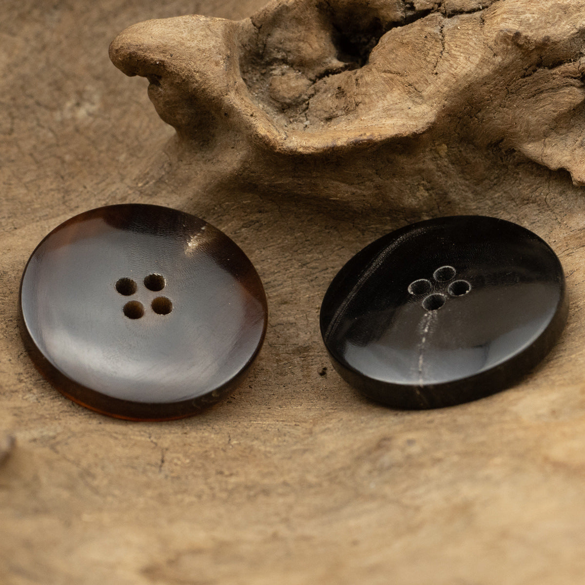 Natural Real Horn Round Buttons for Chinese Tang Suit 10pcs - Lots of Buttons