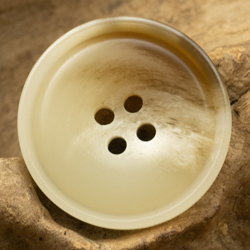 Round Resin Buttons Imitating Horn 20pcs - Lots of Buttons