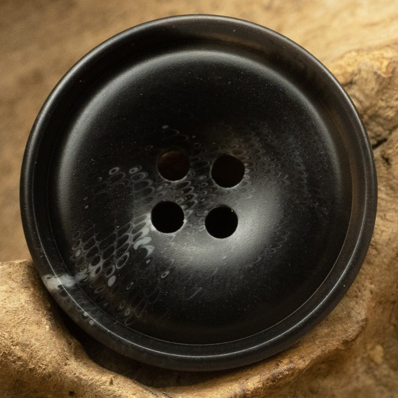 Round Resin Buttons Imitating Horn 20pcs - Lots of Buttons