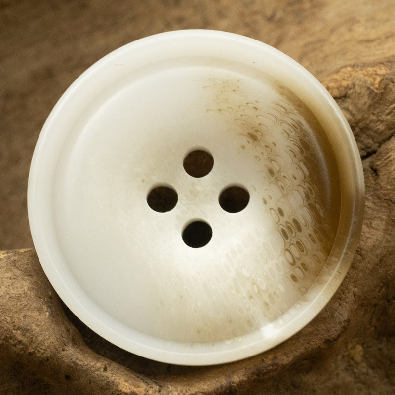 Round Resin Buttons Imitating Horn 20pcs - Lots of Buttons