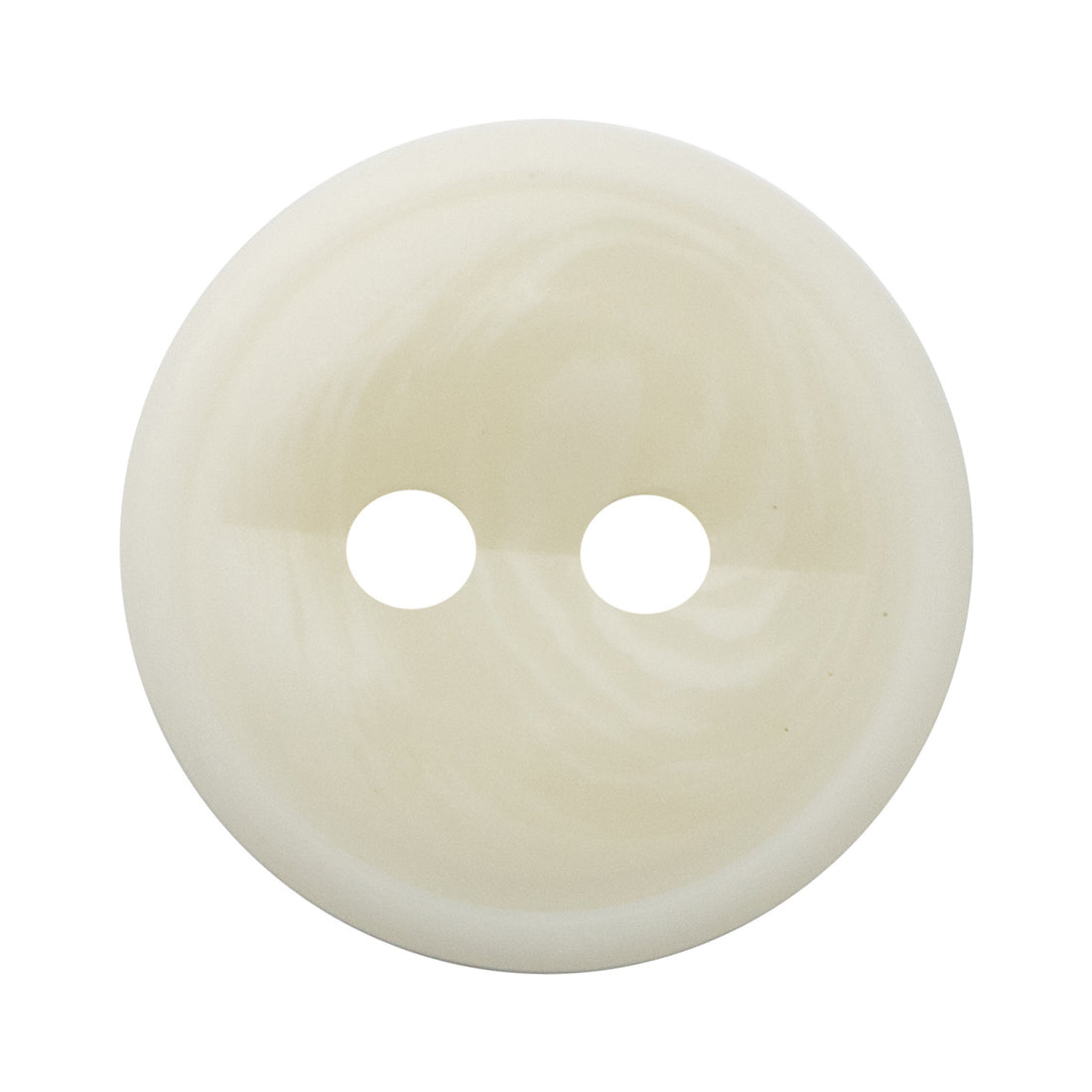 Thin-Edged White 2 Hole Resin Buttons Fish-Eye Shape 50pcs - Lots of Buttons