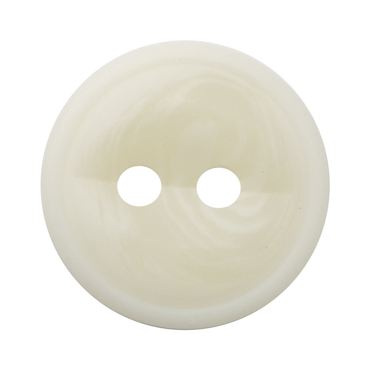 Thin-Edged White 2 Hole Resin Buttons Fish-Eye Shape 50pcs - Lots of Buttons