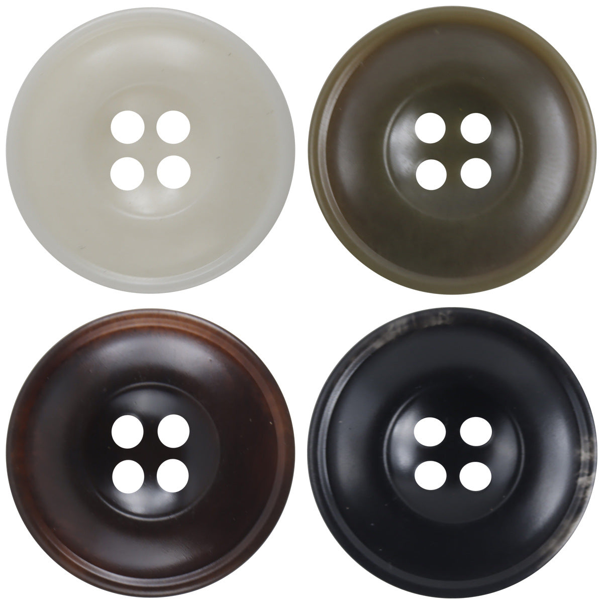 Round 4 Hole Retro Resin Buttons for Hoodies and Dresses,20pcs - Lots of Buttons