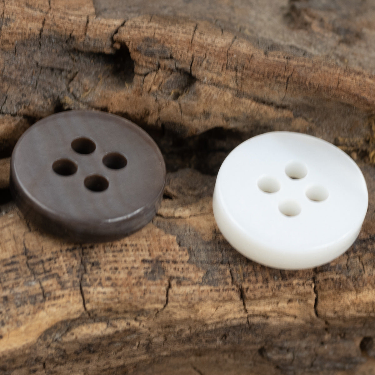 White Smoky Gray Pearl Shell Buttons for Natural Silk Shirts 30pcs - Lots of Buttons