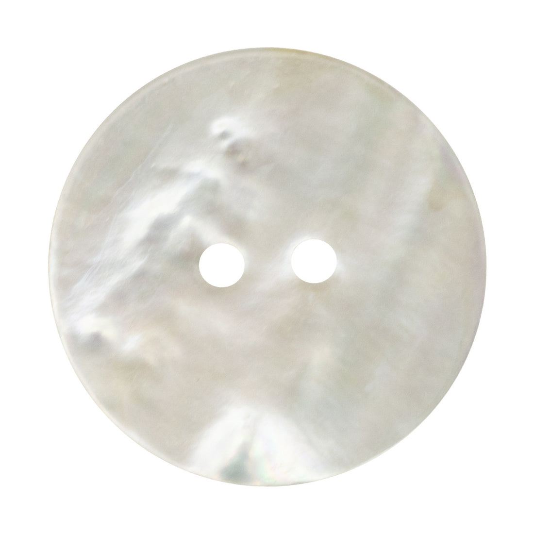 11.5/18/25mm Classic Flat Two-Hole Natural River Shell Buttons 10pcs - Lots of Buttons