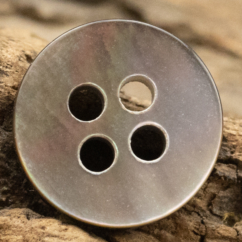 10/11.5mm Double Flat Natural Pearl Shell Buttons for Polo Dresses 10pcs - Lots of Buttons