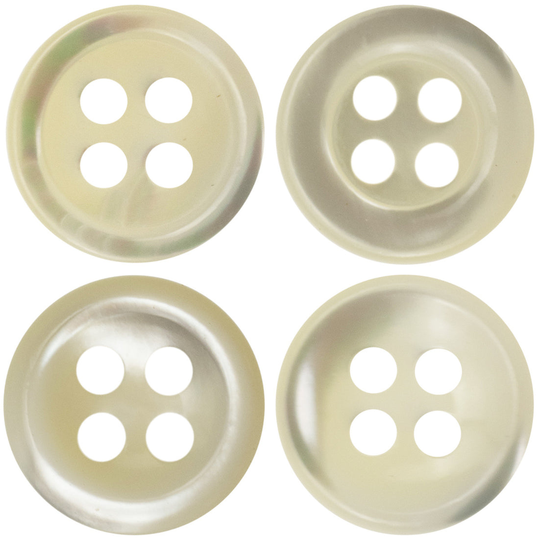 Beige Shell Buttons for Retro Silk Shirts Dresses 10pcs - Lots of Buttons