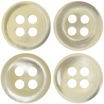 Beige Shell Buttons for Retro Silk Shirts Dresses 10pcs - Lots of Buttons