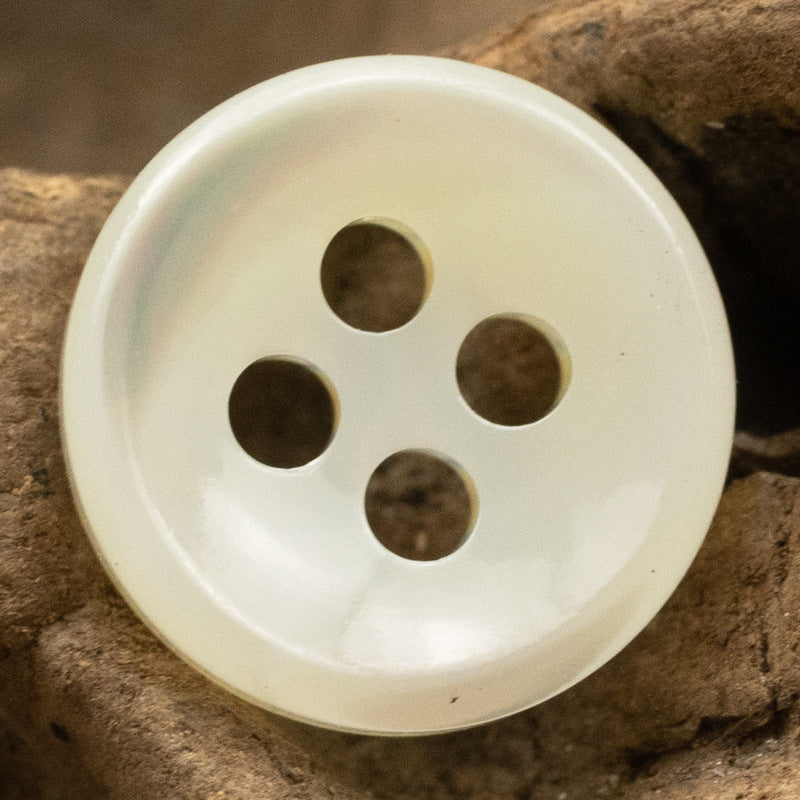 Beige Shell Buttons for Retro Silk Shirts Dresses 10pcs - Lots of Buttons