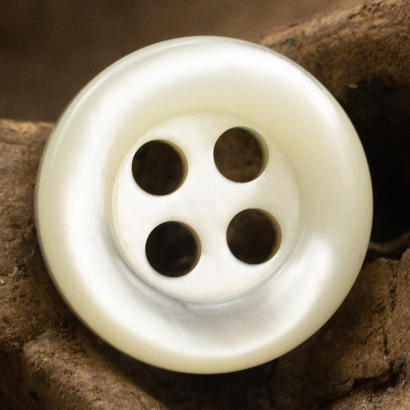 Beige Shell Buttons for Retro Silk Shirts Dresses 10pcs - Lots of Buttons