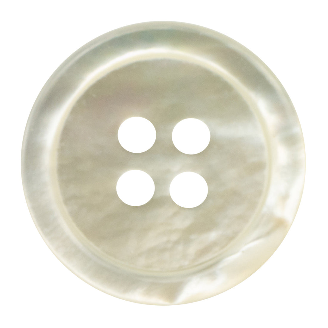 23mm Natural Off-White Genuine Shell Buttons for Custom Silk Shirts 2pcs - Lots of Buttons