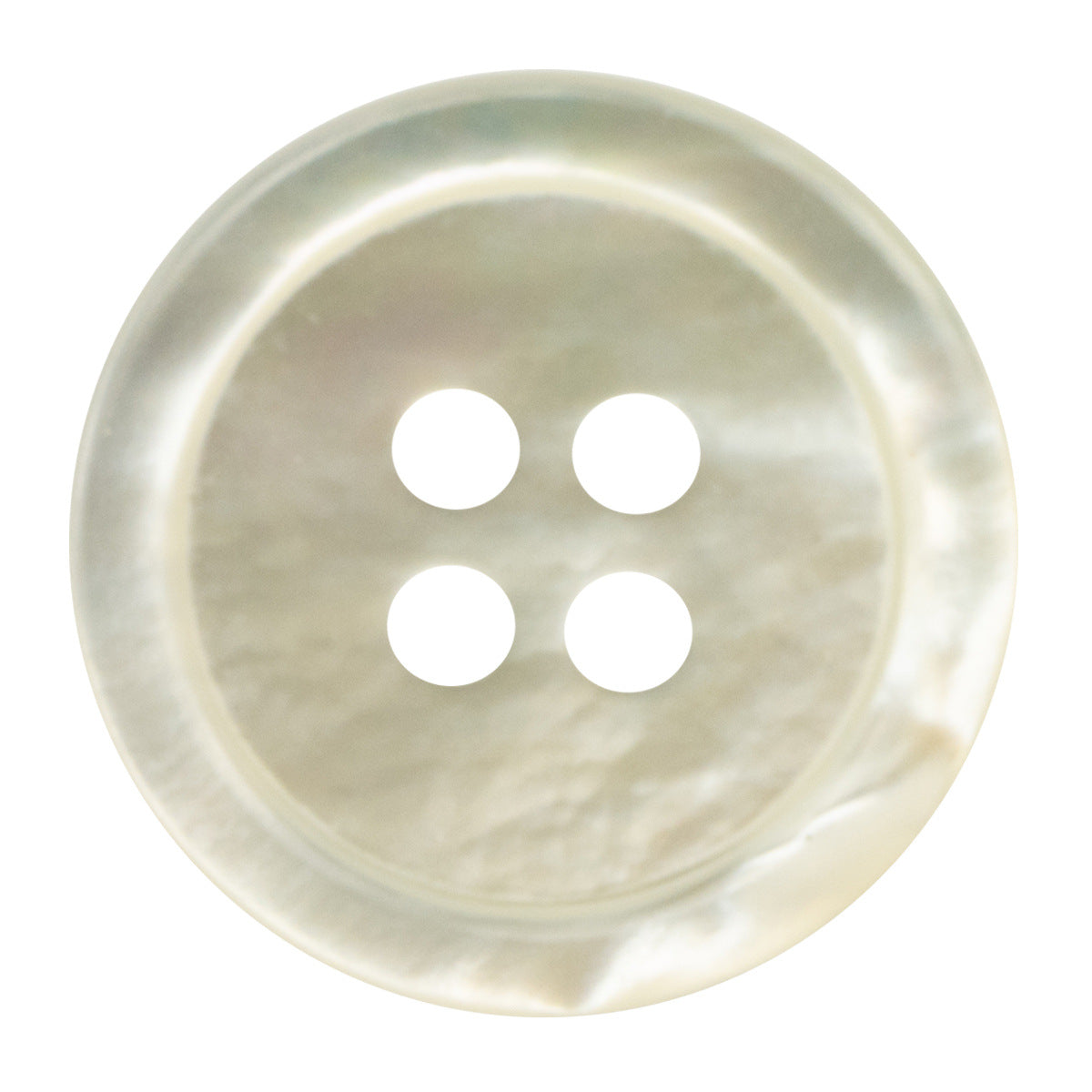 23mm Natural Off-White Genuine Shell Buttons for Custom Silk Shirts 2pcs - Lots of Buttons