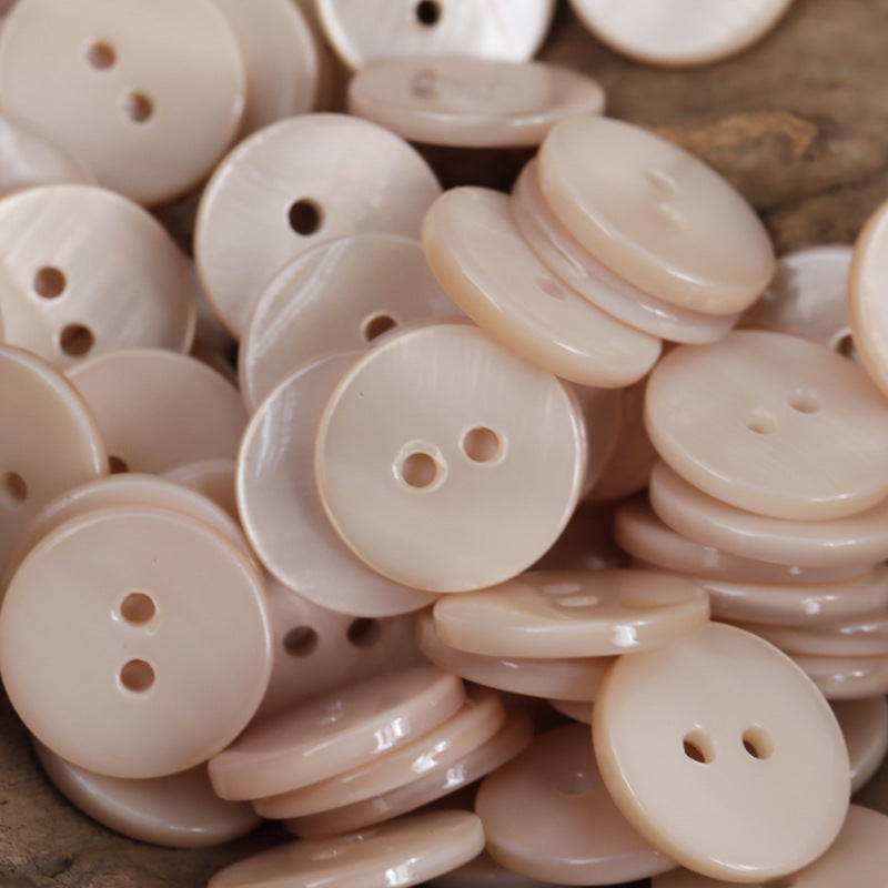 Dual Flat Two-Hole Shell Buttons for DIY Bracelets,10PCS - Lots of Buttons