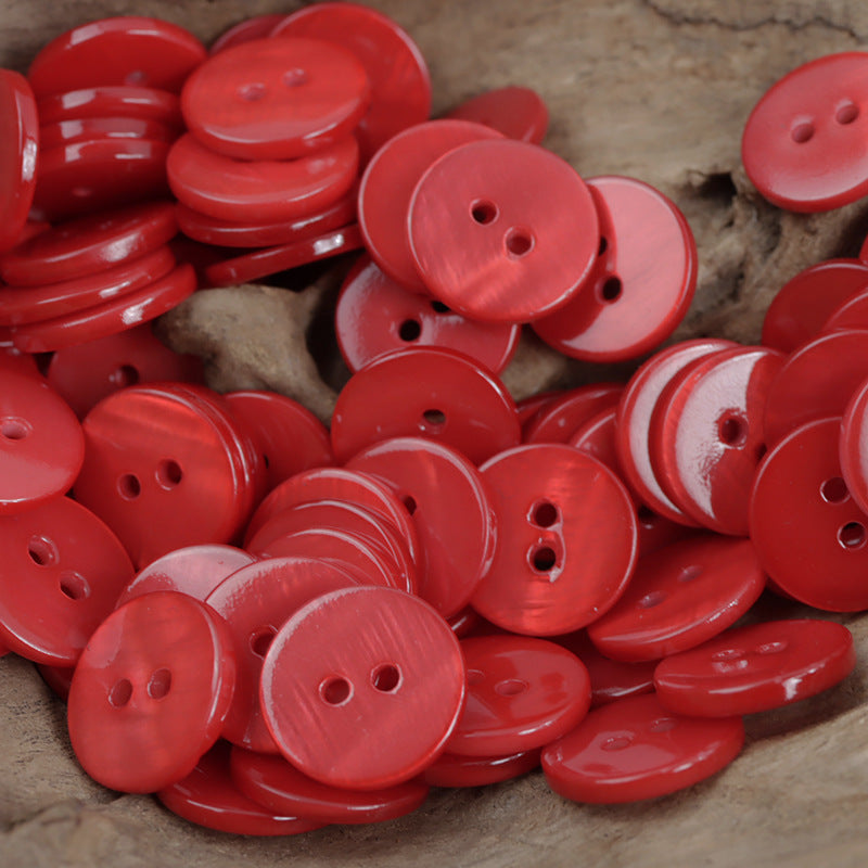 Dual Flat Two-Hole Shell Buttons for DIY Bracelets,10PCS - Lots of Buttons
