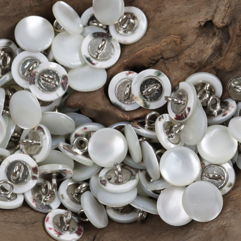 11.5mm Natural Shell Luxury Shirt Buttons,10pcs - Lots of Buttons
