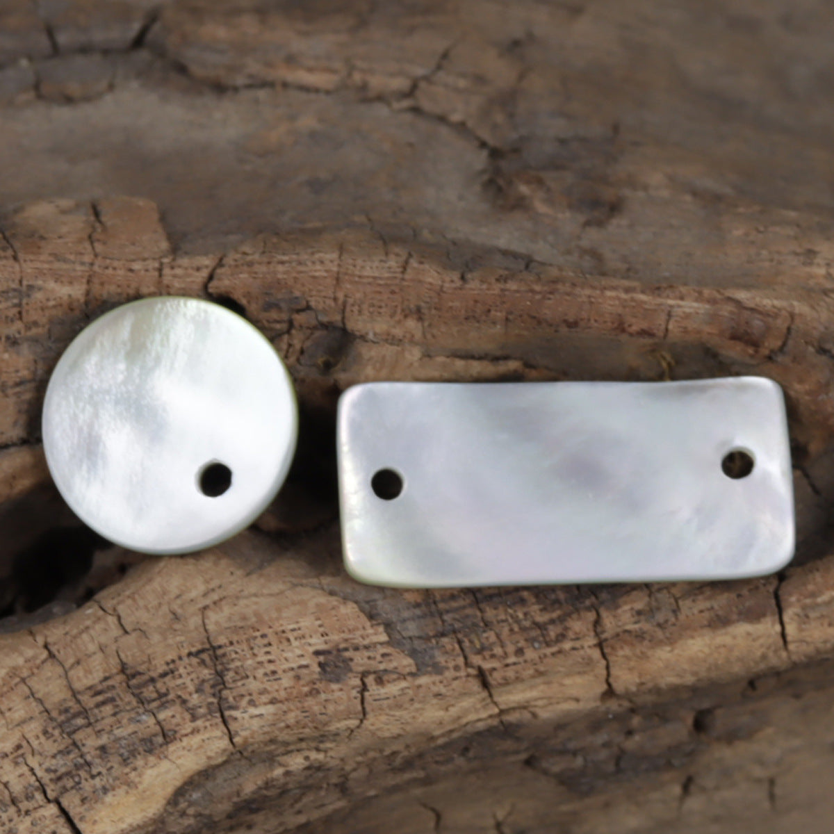 Round Single-Hole Natural Pearl Shell Button,10 Pack - Lots of Buttons