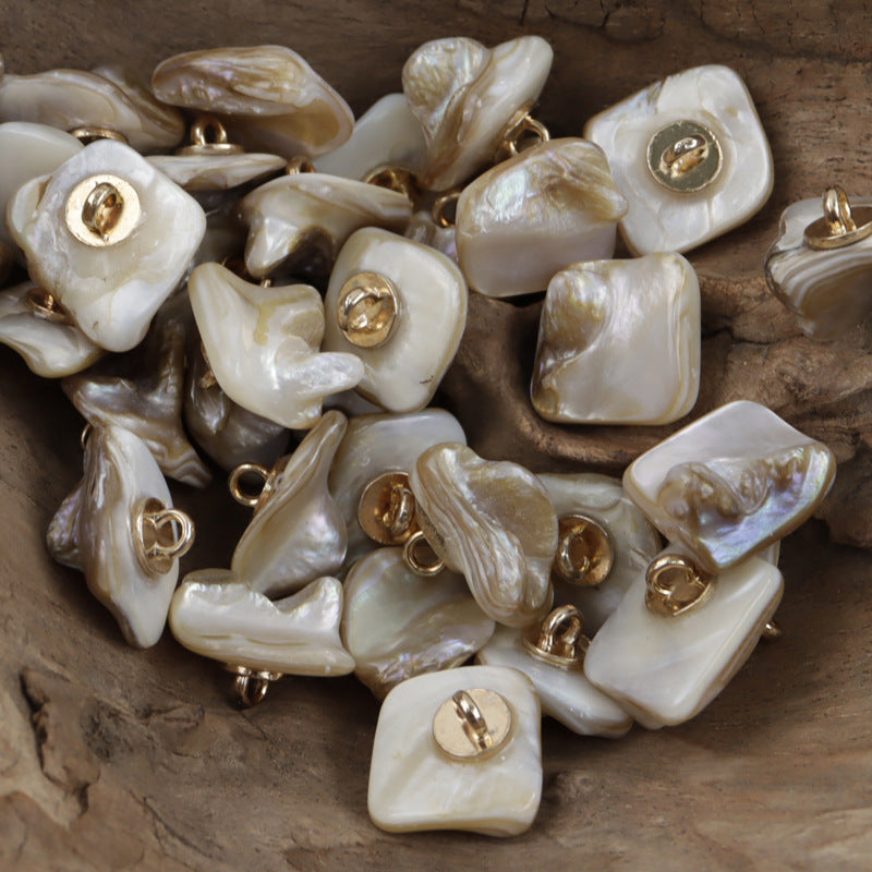 Fashion Natural Pearl DIY Shank Shell Buttons,10pcs - Lots of Buttons