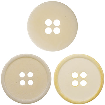White Bovine Bone Buttons for Women's Linen Cotton Shirts 10pcs - Lots of Buttons