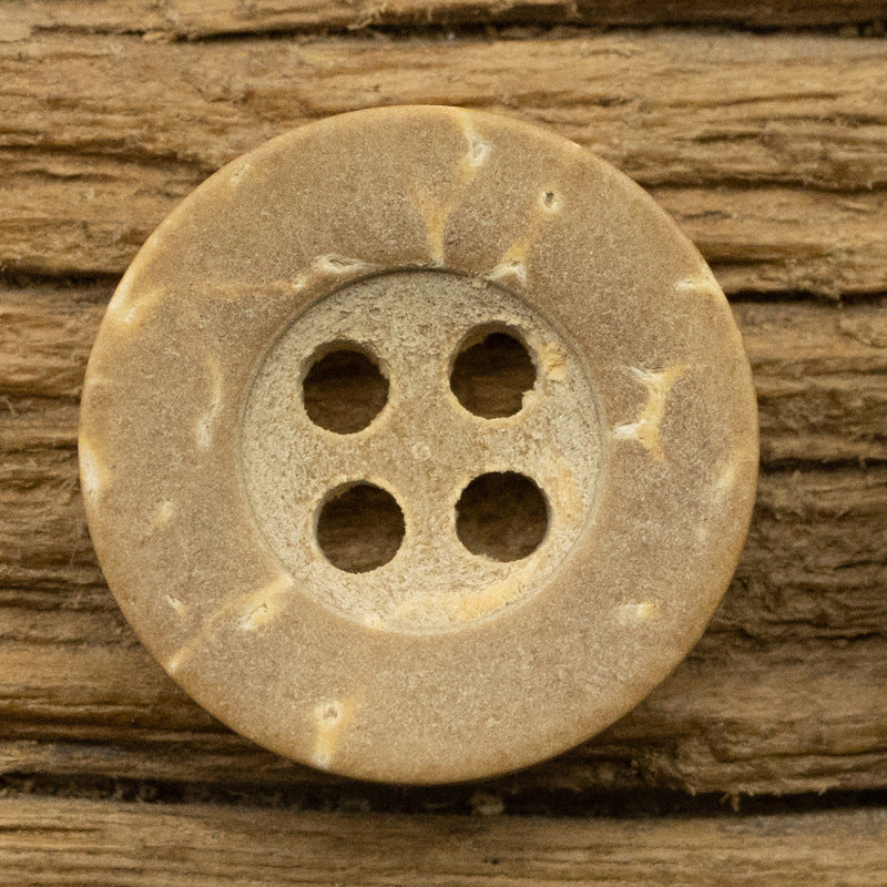 Round Coconut Shell Buttons for Kids' Clothes DIY 100pcs - Lots of Buttons