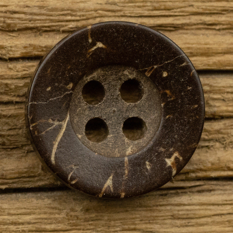Round Coconut Shell Buttons for Kids' Clothes DIY 100pcs - Lots of Buttons
