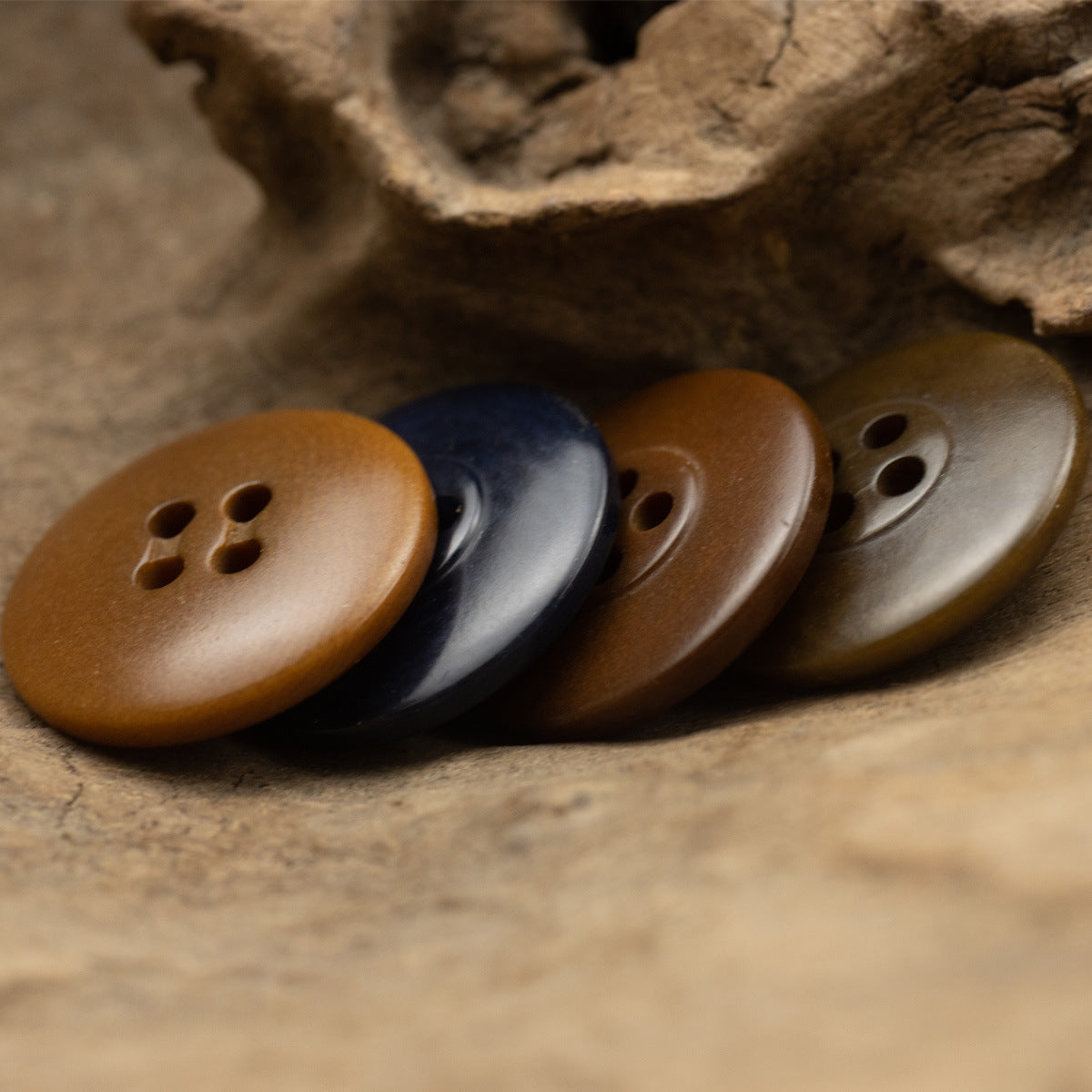 Authentic Tagua Nut Buttons Vintage Bread Lozenge Design,10PCS - Lots of Buttons